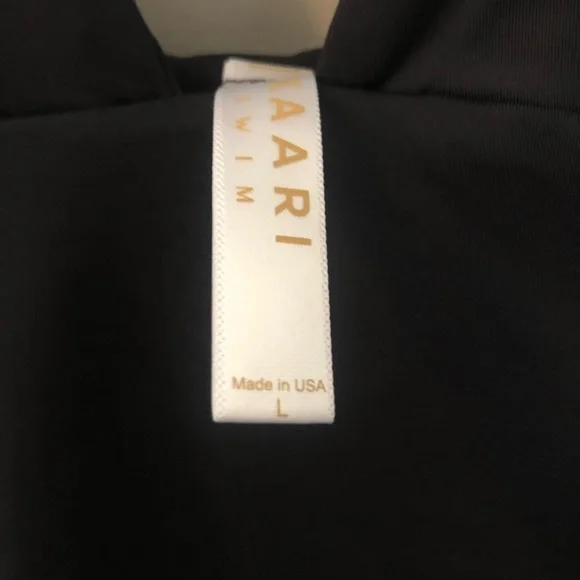 Kaari Swim black one piece swimsuit. Size large - Picture 6 of 6